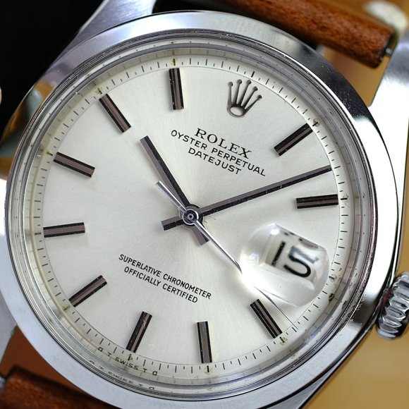 Rolex Other - Rolex Vintage 1970's Datejust Silver 36mm Watch
